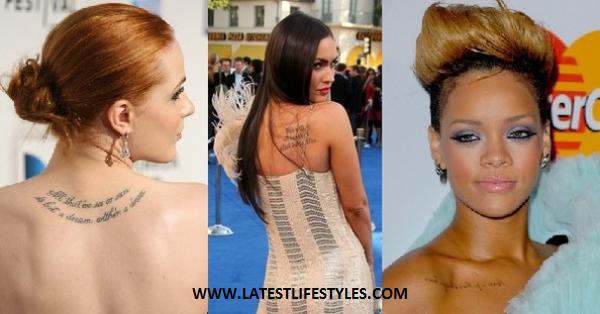 Hollywood Celebrity Tattoos Designs